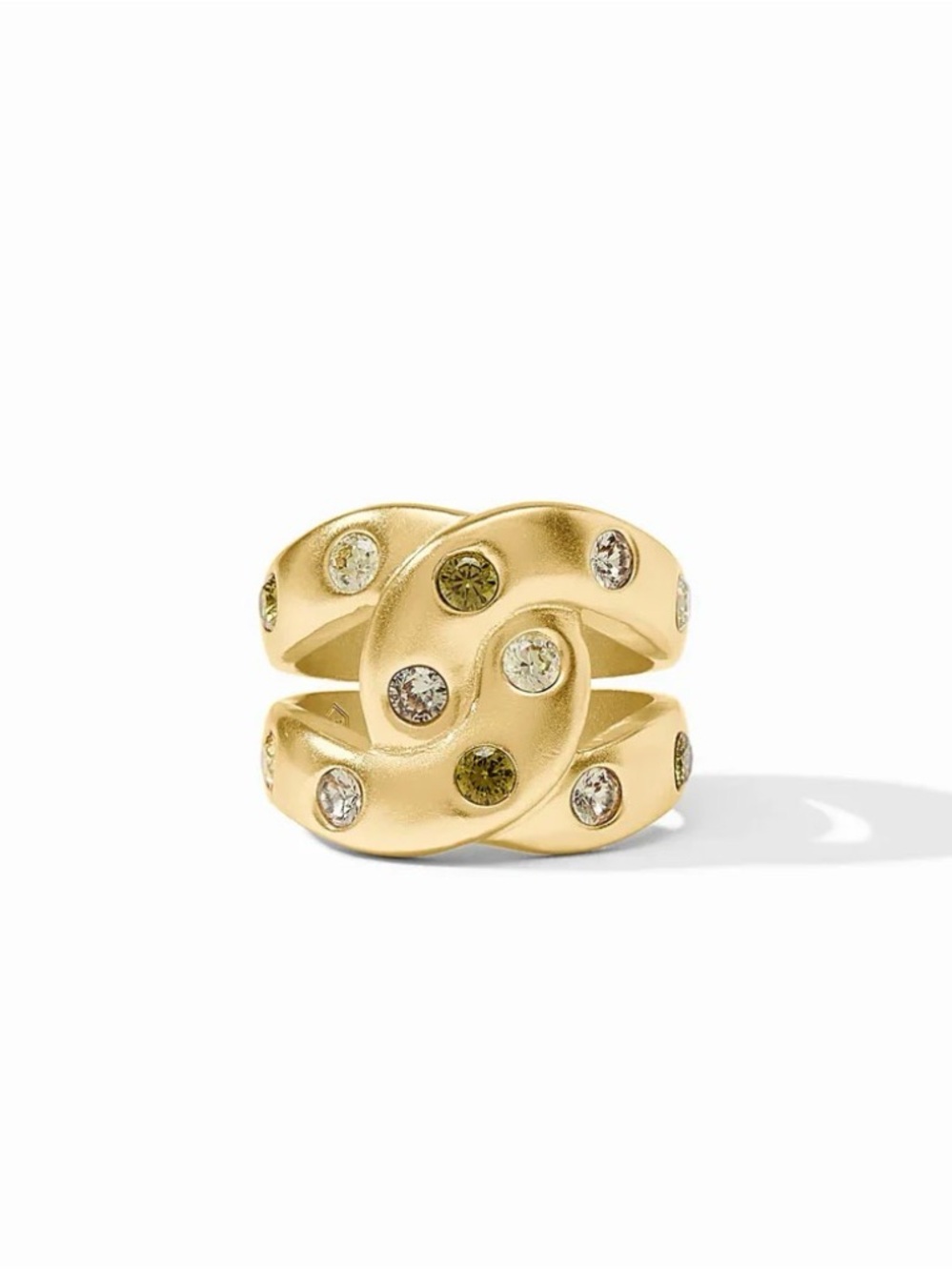 Julie Vos Rainbow Infinity Ring Shades Of Jade